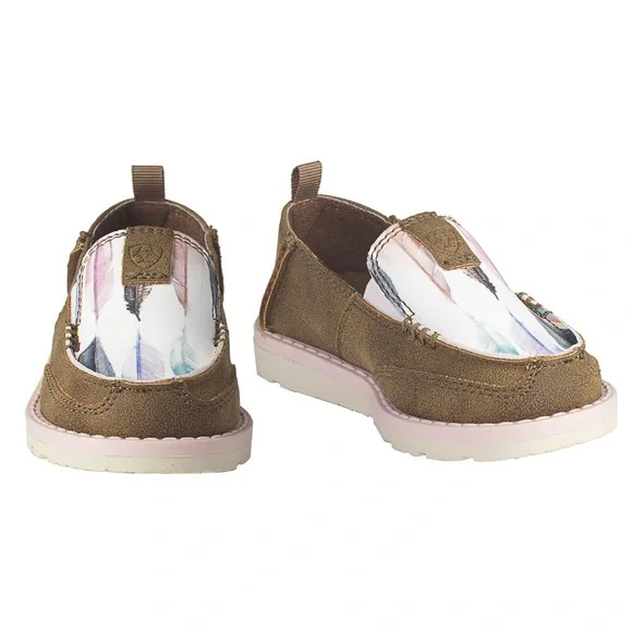 Ariat Brown and Multicolor Kids Slip-On Shoes - Picture 1 of 7